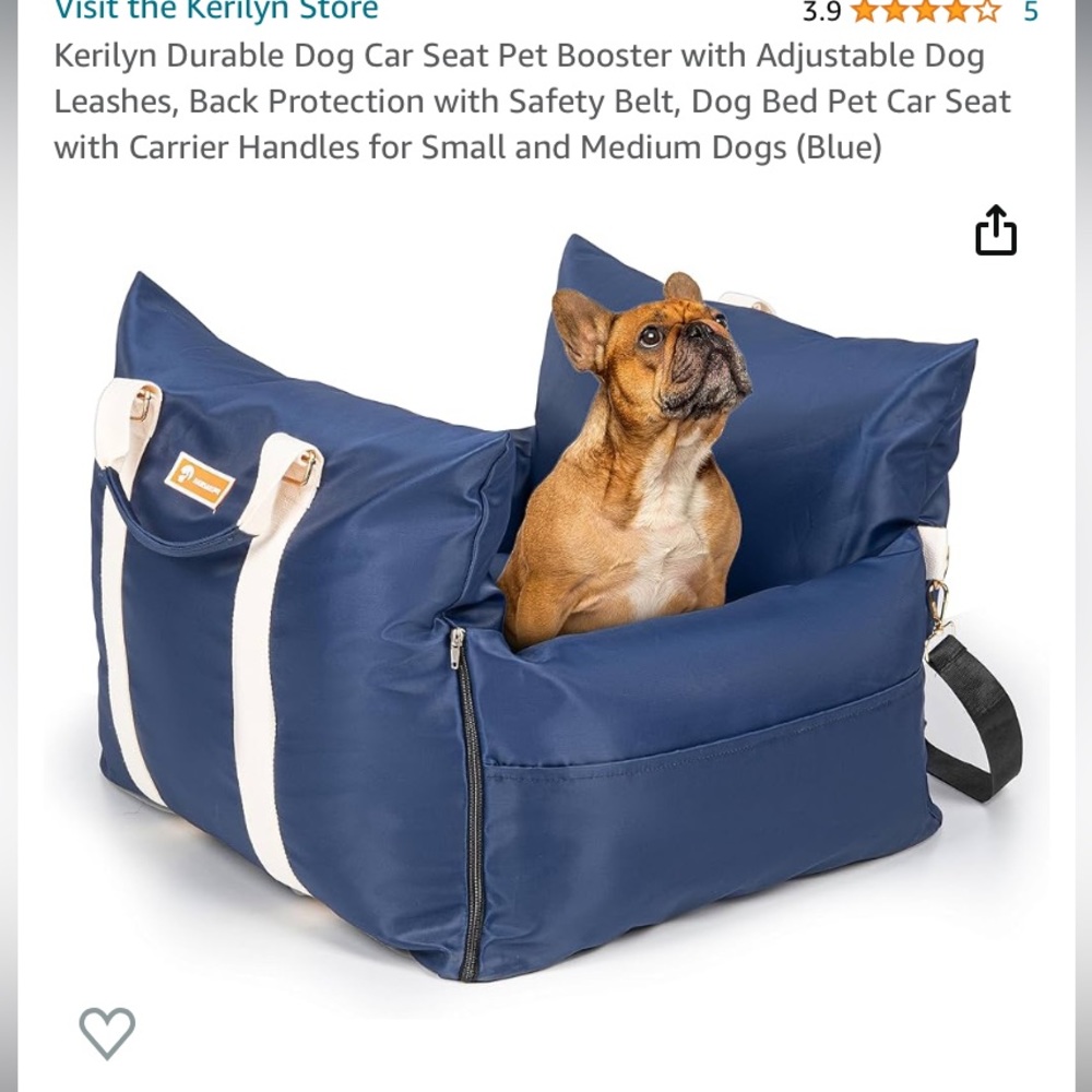 Dog car seat
